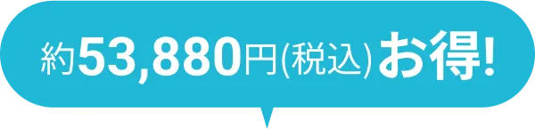 約53,880円(税込)お得!